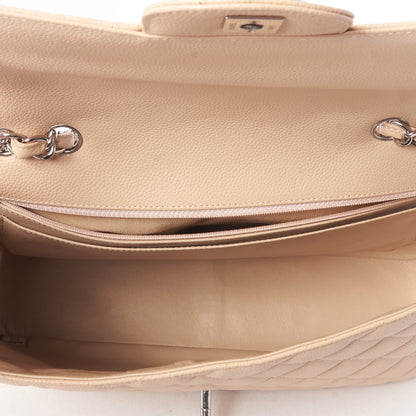 Chanel Caviar Quilted Jumbo Single Flap Beige 6 of 10