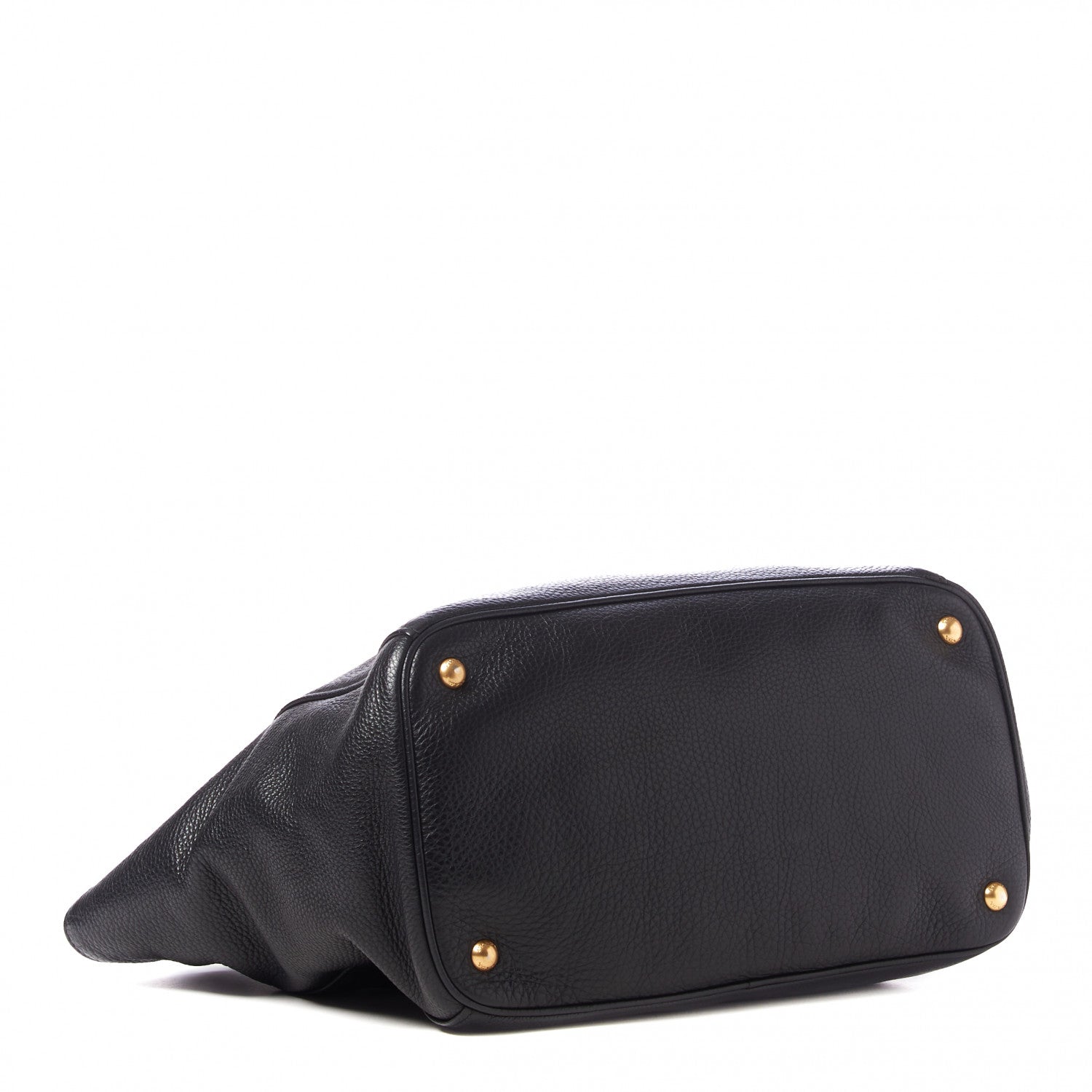 Prada Vitello Daino Tote Black 3 of 8
