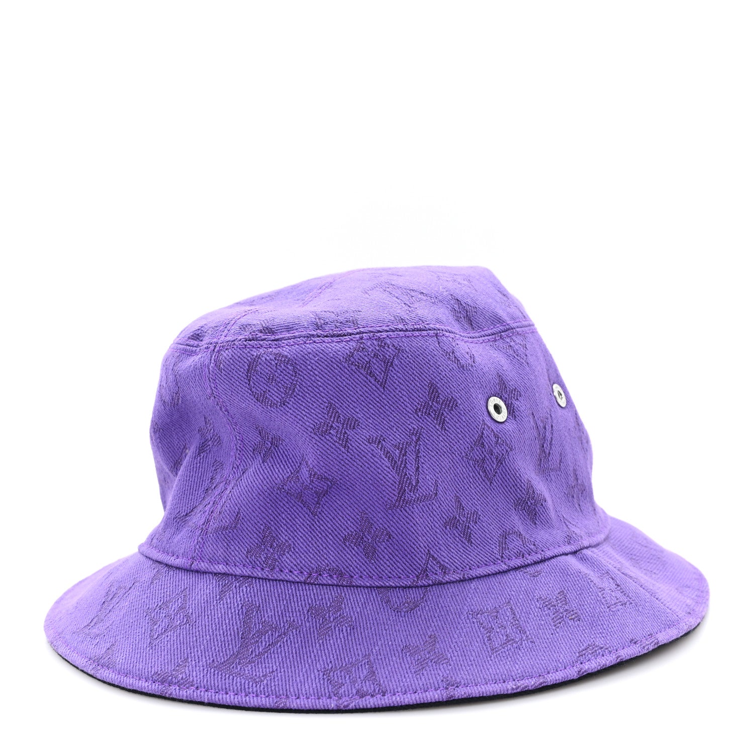 Louis Vuitton Monogram Denim Essential Bucket Hat 60 Violet 1 of 8