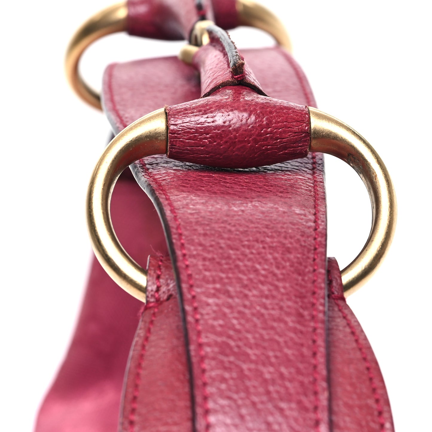 Monogram Medium Horsebit Chain Hobo Fuchsia