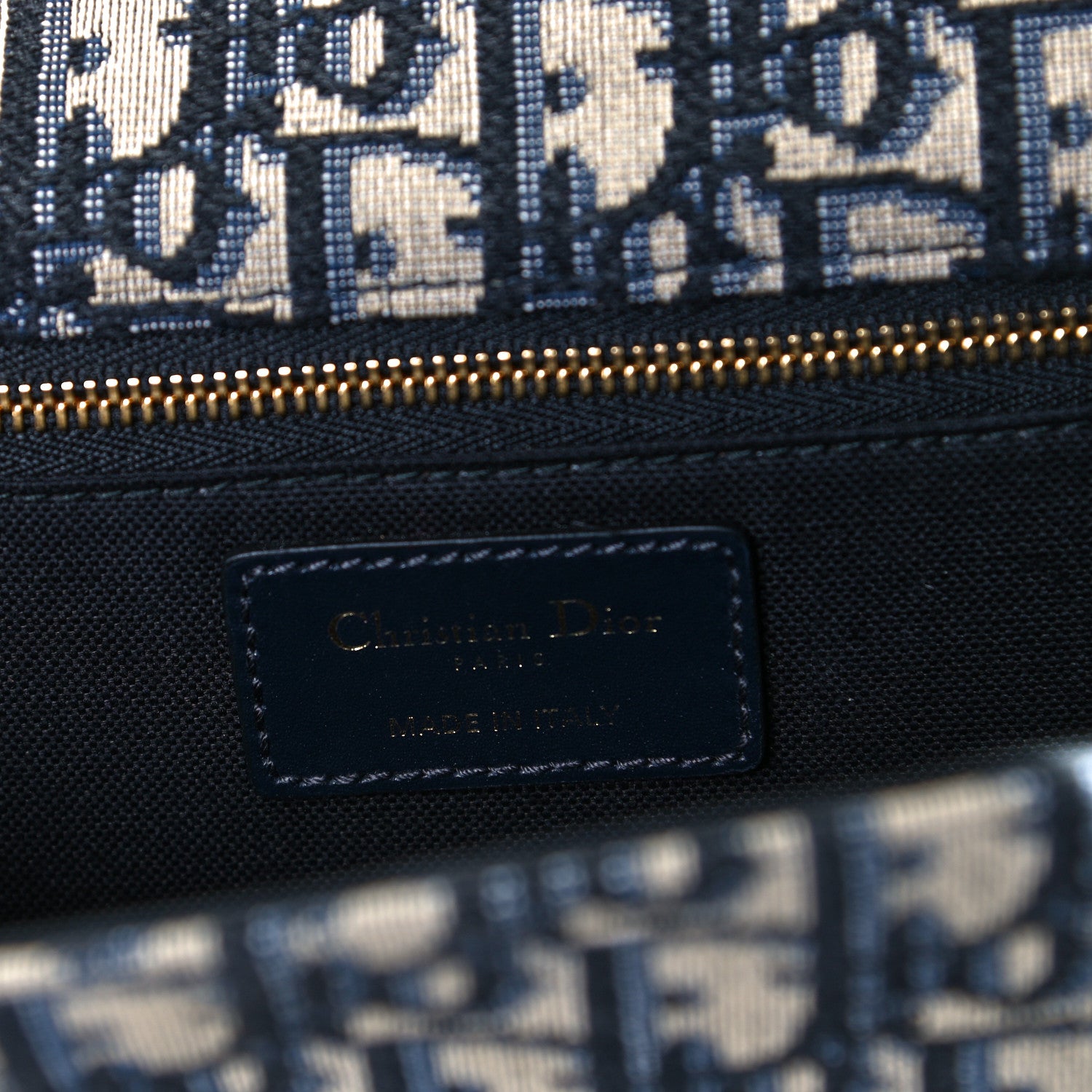 Christian Dior Oblique 30 Montaigne Chain Flap Bag Blue 7 of 7