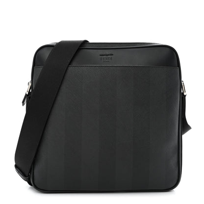 Fendi Spalmati Pequin Messenger Bag Black 1 of 10
