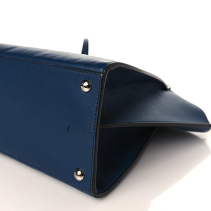 Fendi Vitello Dolce Shiny Nappa Petite 3Jours Tote Blue 9 of 9