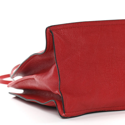 Prada Glace Calfskin Etiquette Shopping Bag Rosso Astrale 12 of 13