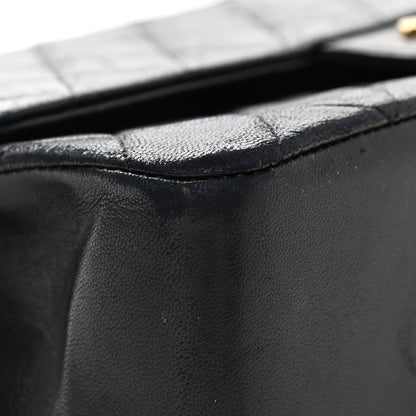 Chanel Lambskin Quilted Medium Double Flap Black 10 of 15