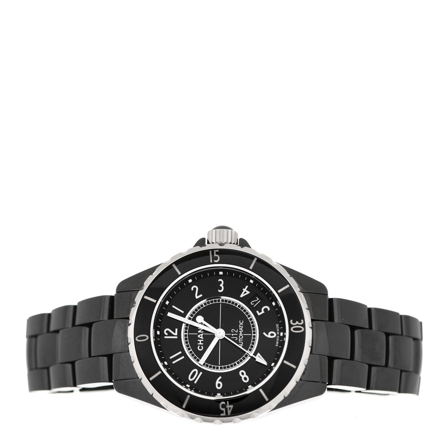 Stainless Steel Ceramic 38mm J12 Automatic Watch Black
