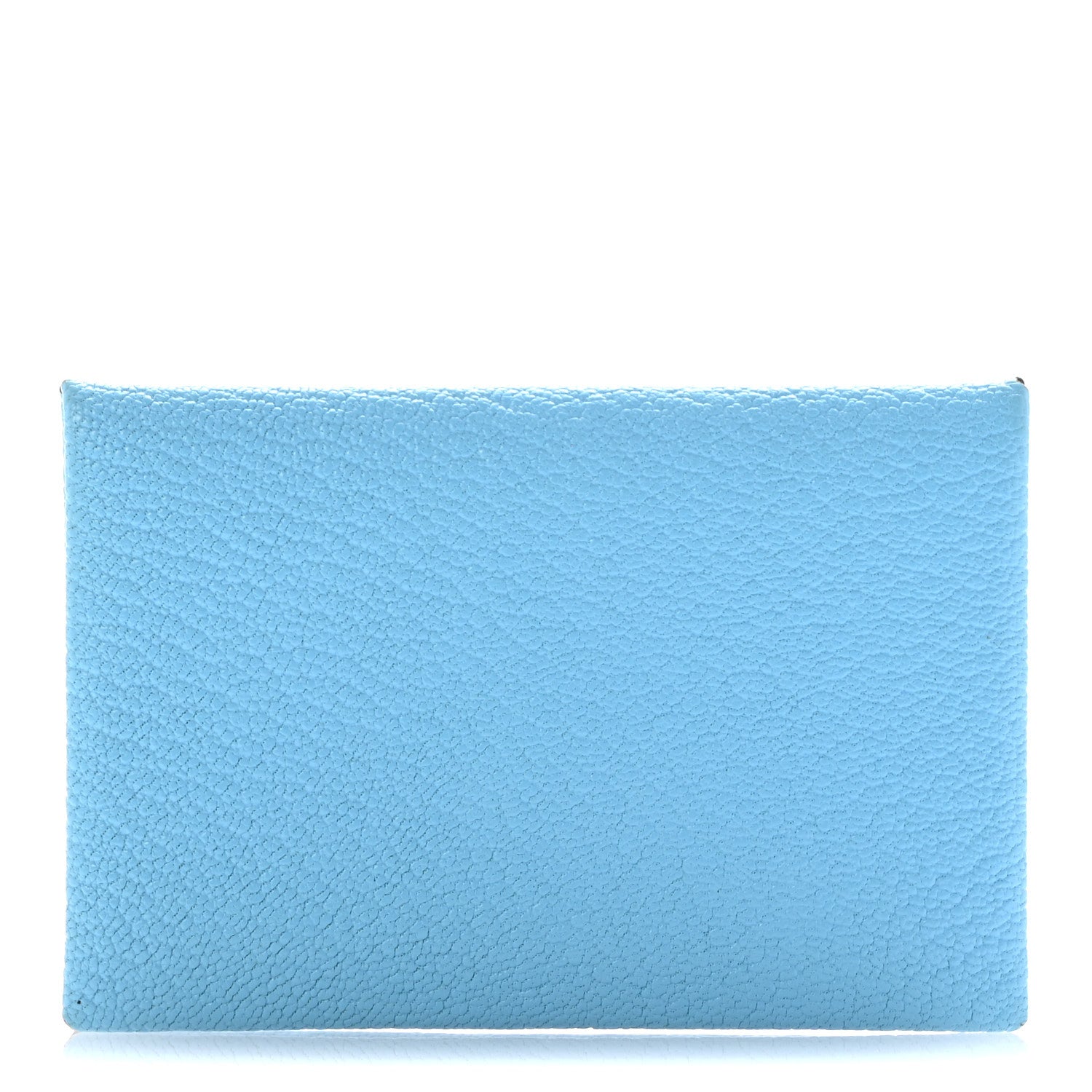 Hermes Chevre Mysore Verso Calvi Card Case Celeste Kraft 1 of 9