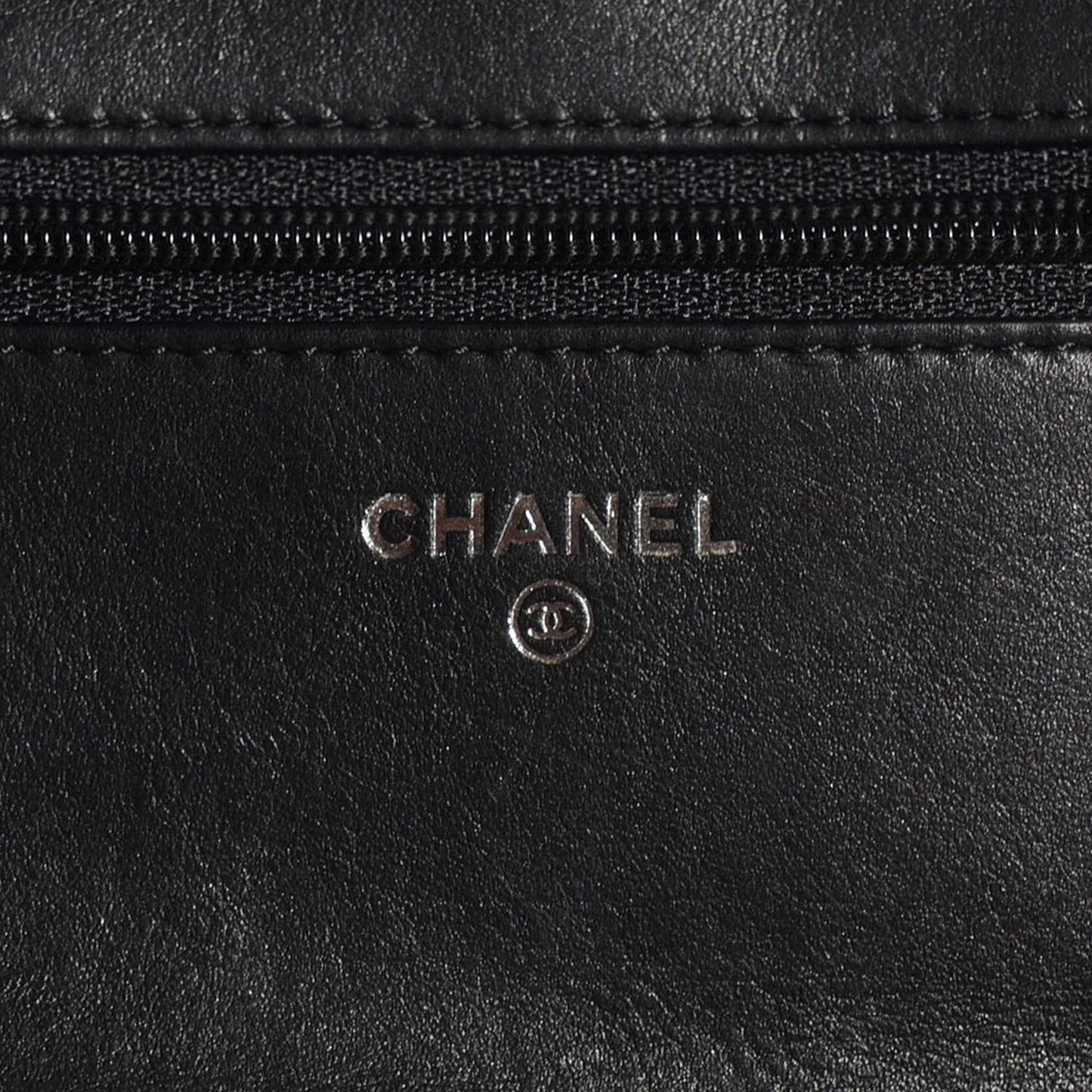 Calfskin Quilted Boy Wallet On Chain WOC So Black