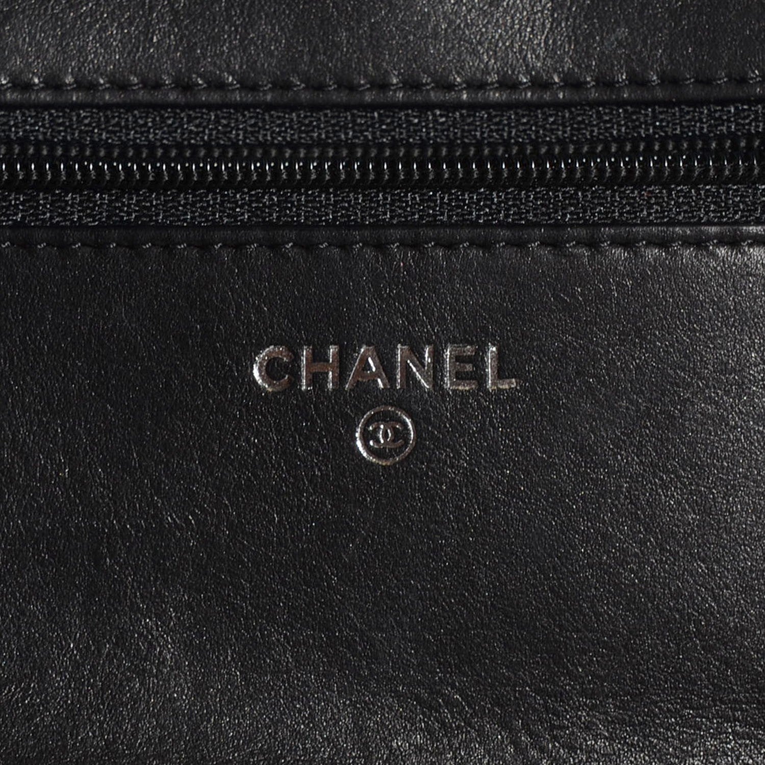 Chanel Calfskin Quilted Boy Wallet On Chain WOC So Black 6 of 8