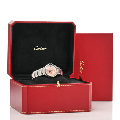 Cartier Stainless Steel 33mm Ballon Bleu De Cartier Automatic Watch Pink 5 of 5