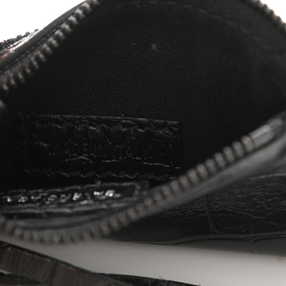 Balenciaga Calfskin Crocodile Embossed Le Cagole Pouch Black 7 of 7