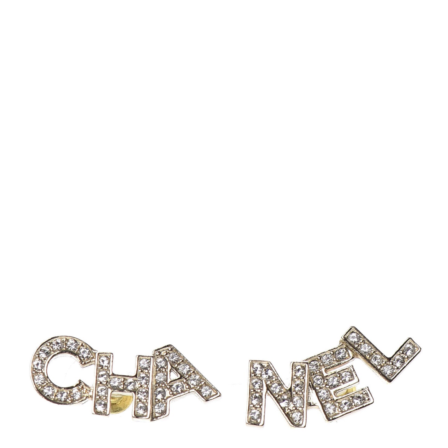 Crystal Pearl Signature Stud Earrings Gold