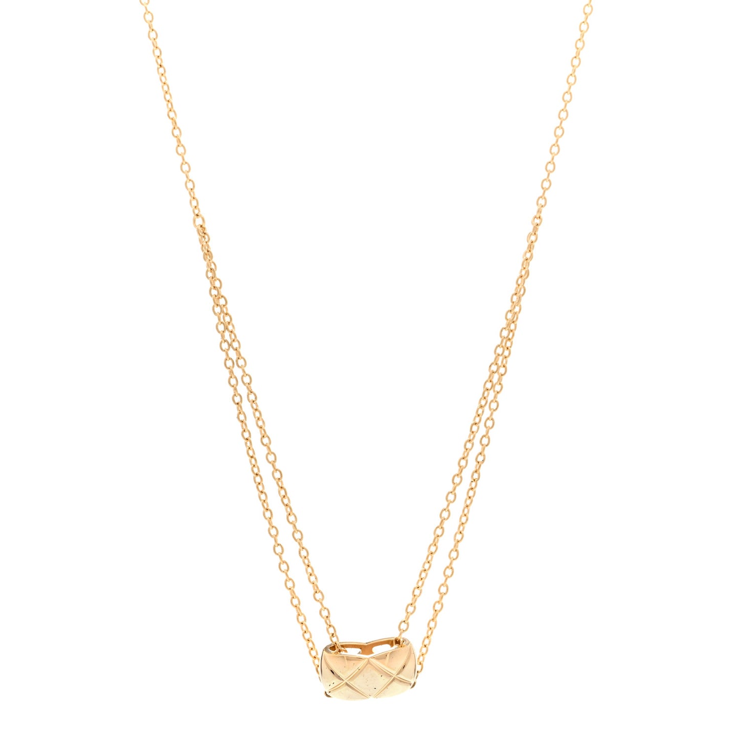 18K Yellow Gold Coco Crush Pendant Necklace