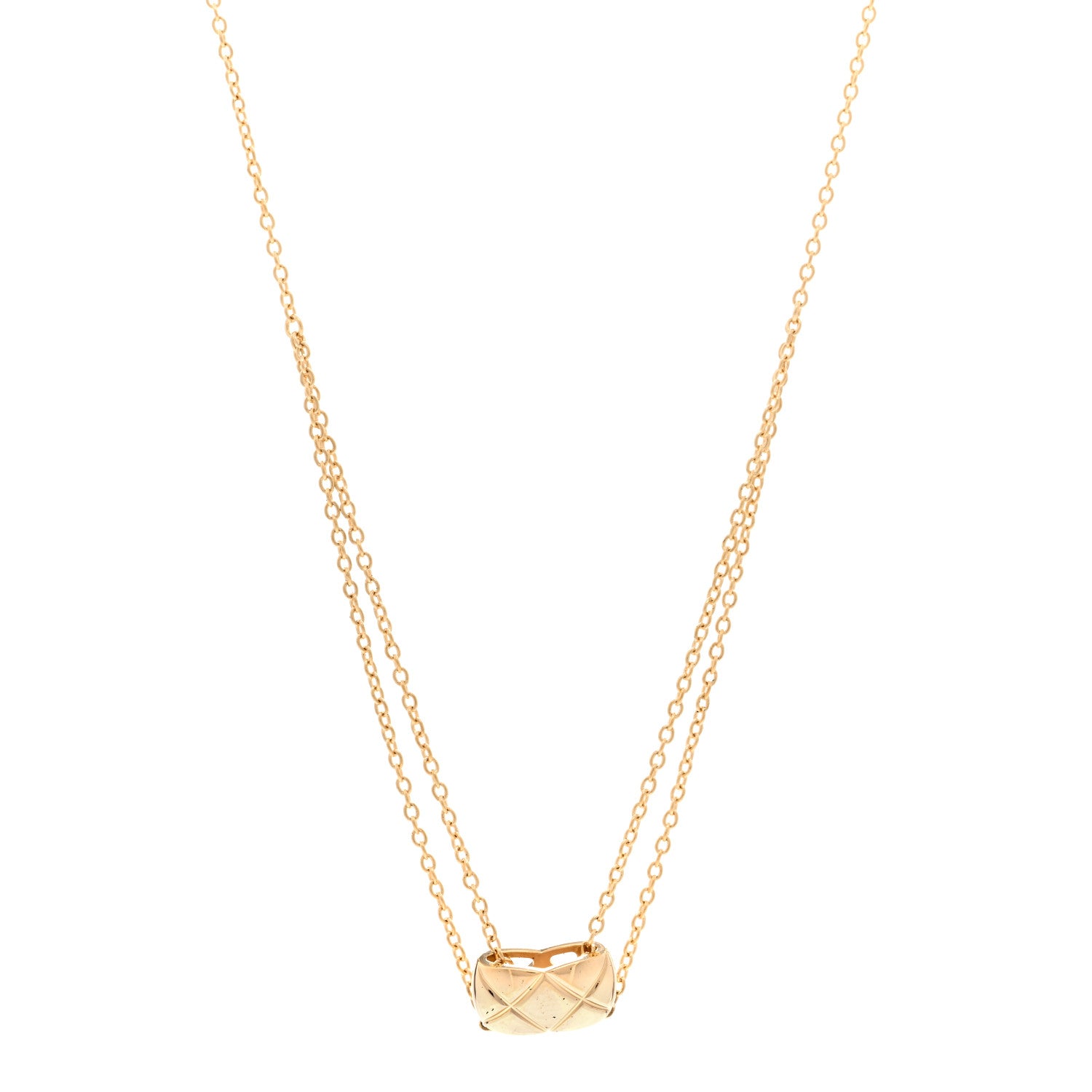 Chanel 18K Yellow Gold Coco Crush Pendant Necklace 1 of 4