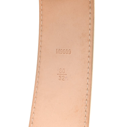 Louis Vuitton Damier Azur LV Initiales Belt 80 32 6 of 9