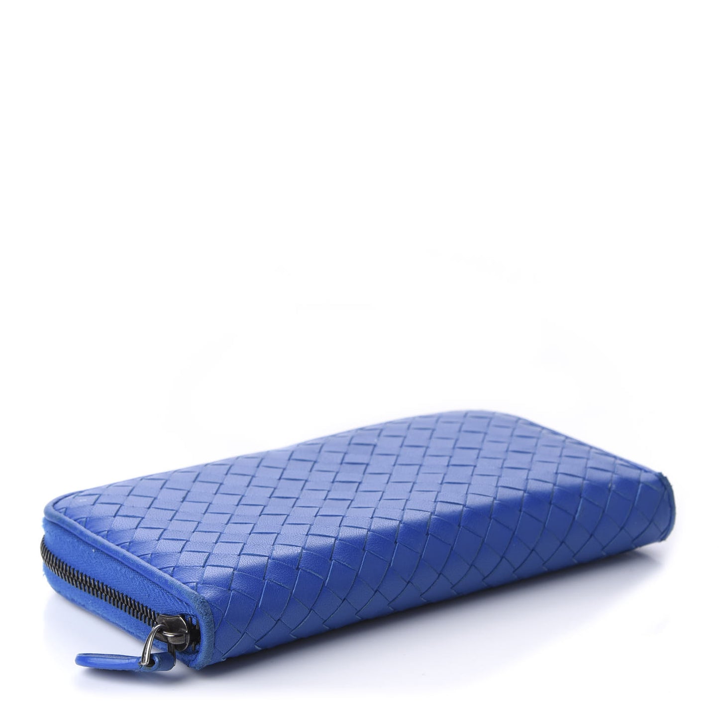Nappa Intrecciato Zip Around Wallet Electrique