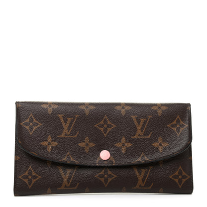 Louis Vuitton Monogram Emilie Wallet Rose Ballerine 1 of 7