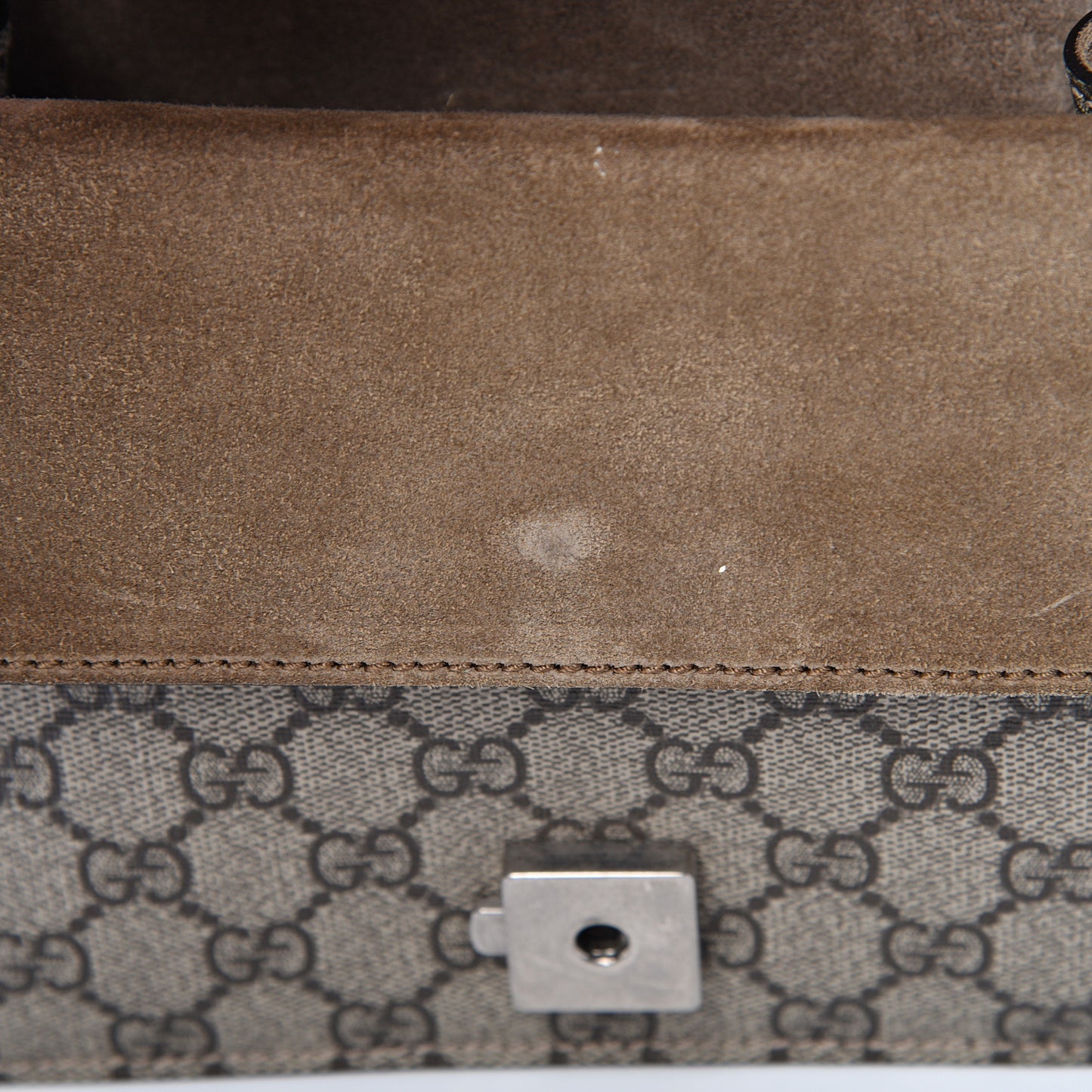 GG Supreme Monogram Mini Dionysus Shoulder Bag Taupe