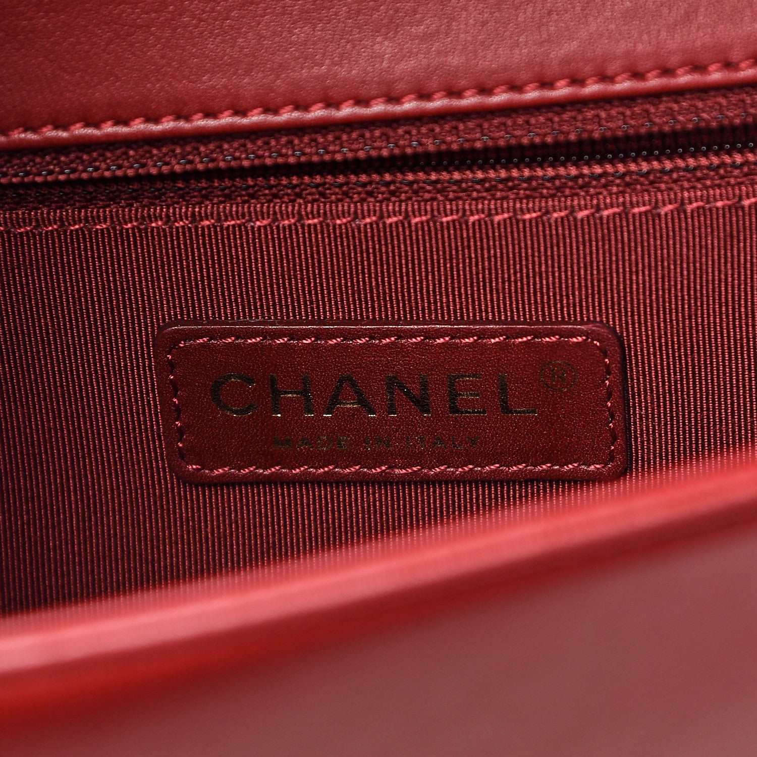 Chanel Lambskin Quilted New Medium Boy Flap Dark Red 6 of 15