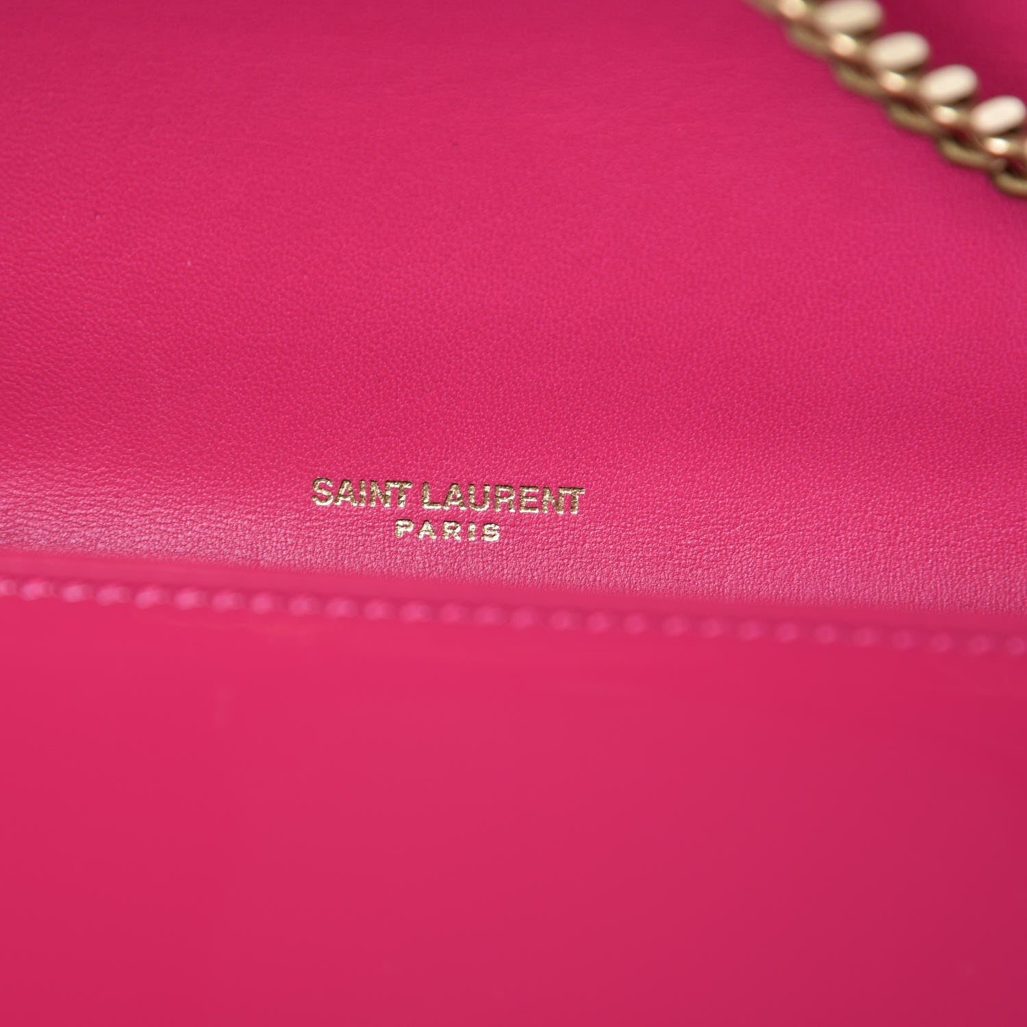 Saint Laurent Patent Small Monogram Kate Satchel Pink 6 of 7