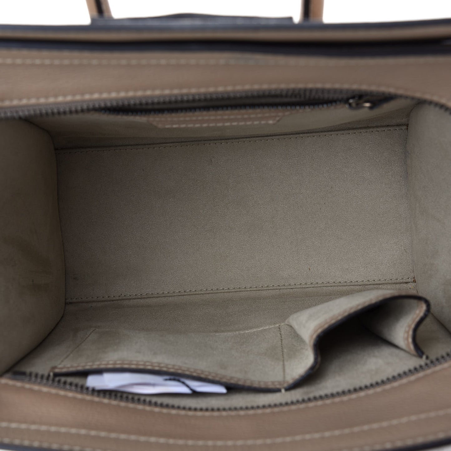 Drummed Calfskin Micro Luggage Dune