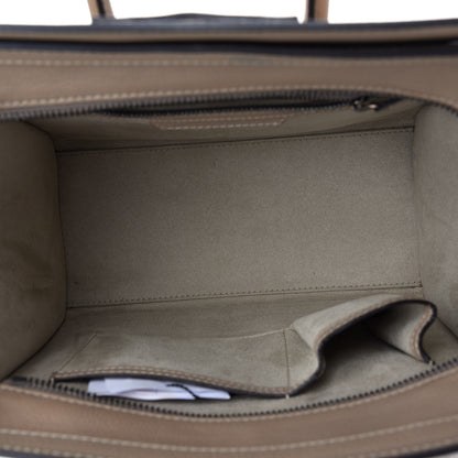 Celine Drummed Calfskin Micro Luggage Dune 5 of 10