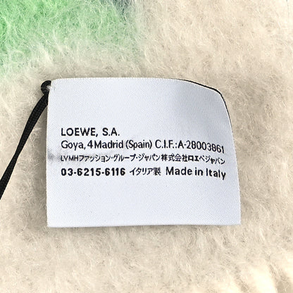 Loewe Mohair Wool Logo Scarf White Multicolor 4 of 4