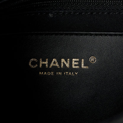 Chanel Shiny Caviar Quilted Mini Top Handle Flap Black 7 of 13