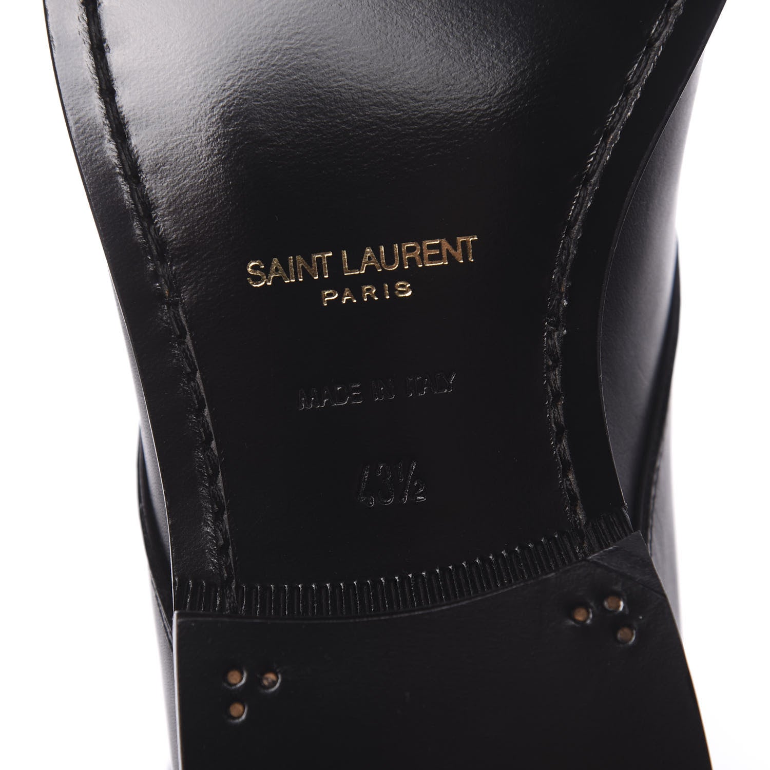 Saint Laurent Smooth Jodhpur Calfskin Dare Ankle Boots 43.5 Black 6 of 10