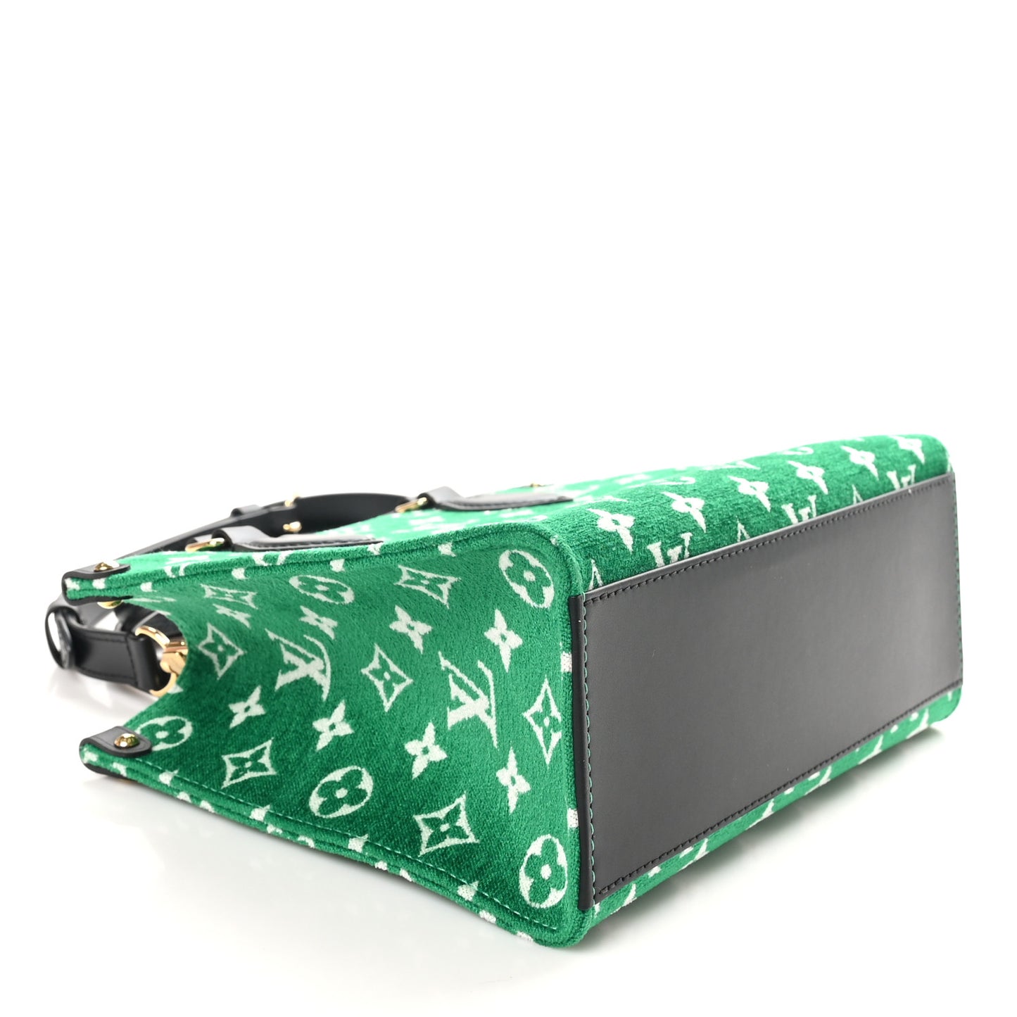 Jacquard Velvet Monogram Onthego PM Green