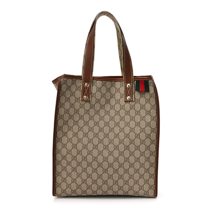 Gucci GG Plus Monogram Small Signature Web Loop Vertical Tote Light Brown 1 of 15
