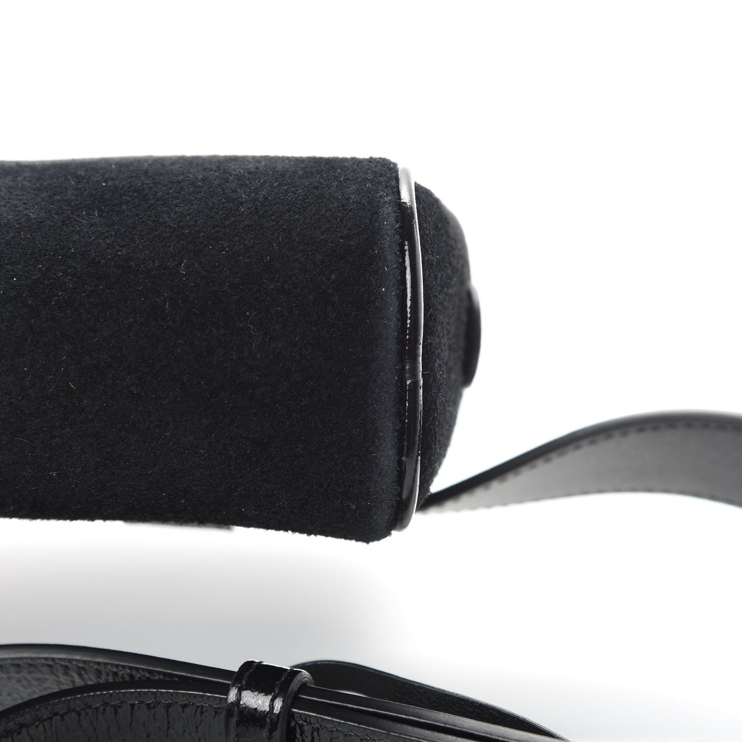 Gucci Suede Small Ophidia Belt Bag 85 34 Black 11 of 13