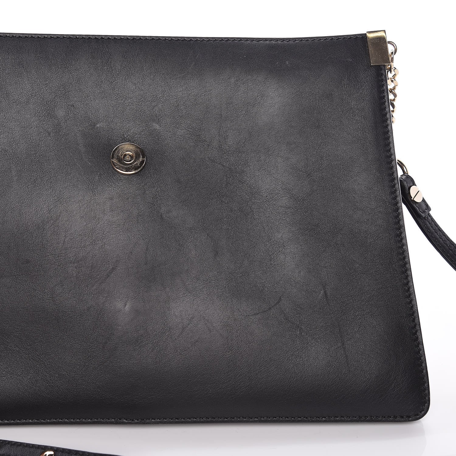 Chloe Suede Calfskin Medium Faye Shoulder Bag Black 12 of 14
