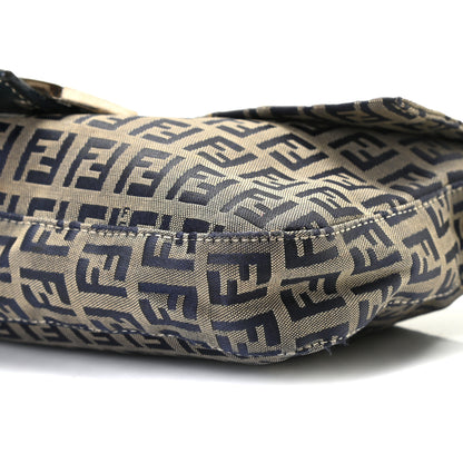 Fendi Zucchino Baguette Navy 5 of 9