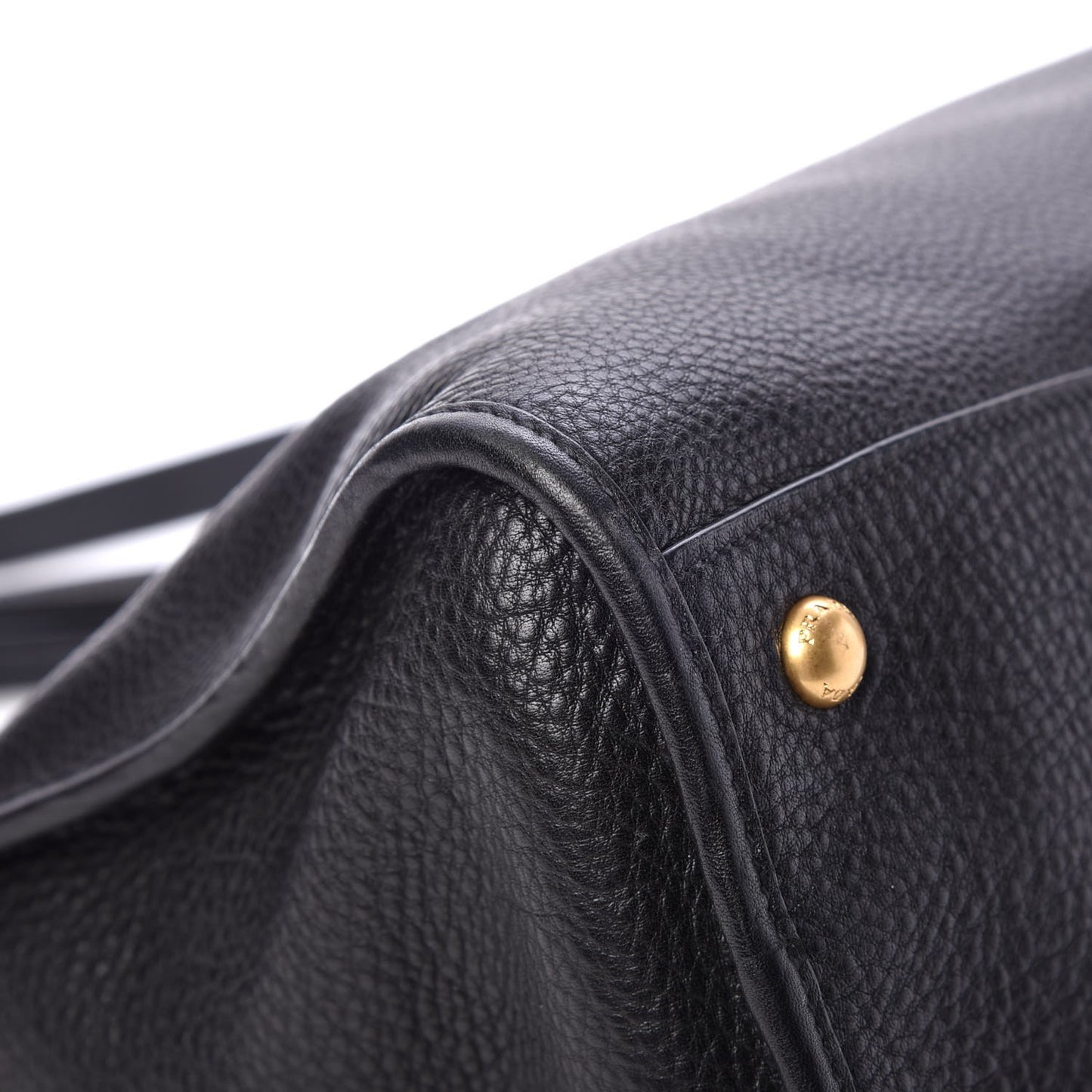 Vitello Daino Shopping Satchel Black