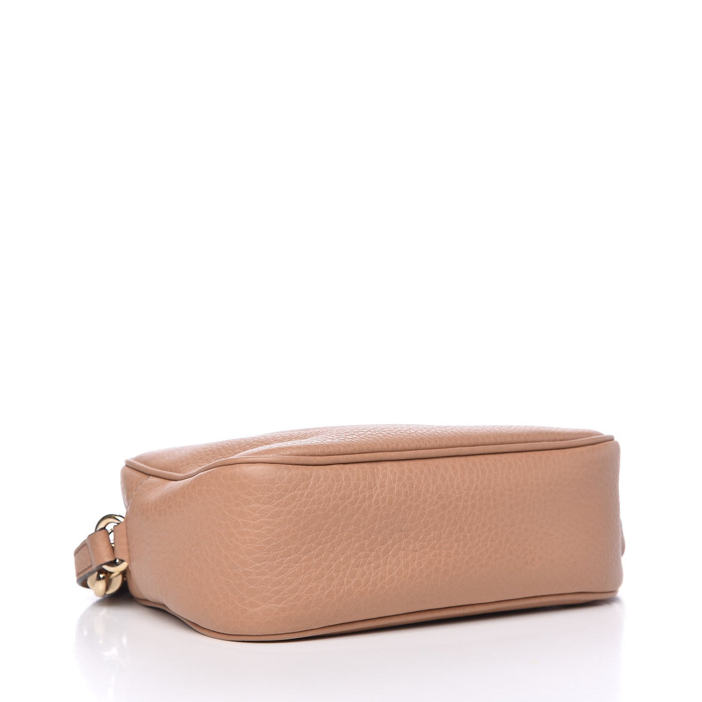 Pebbled Calfskin Small Soho Disco Bag Camelia