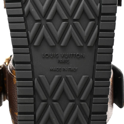 Louis Vuitton Monogram Bom Dia Mule Sandals 37 Black 6 of 10