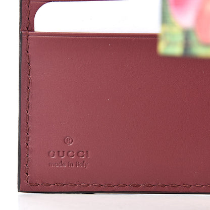 Gucci GG Supreme Monogram Blooms French Flap Wallet Beige Multicolor Dry Rose 6 of 8
