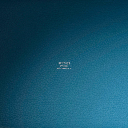 Hermes Taurillon Clemence Picotin Lock 22 MM Bleu Du Nord 6 of 11