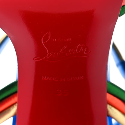 Christian Louboutin Metallic Calfskin Manola Sandals 35 Multicolor 7 of 9