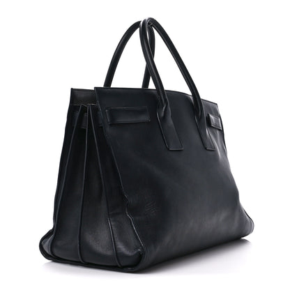 Saint Laurent Calfskin Large Sac de Jour Carryall Navy Blue 3 of 13