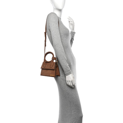 Jacquemus Suede Le Chiquito Noeud Brown 2 of 9