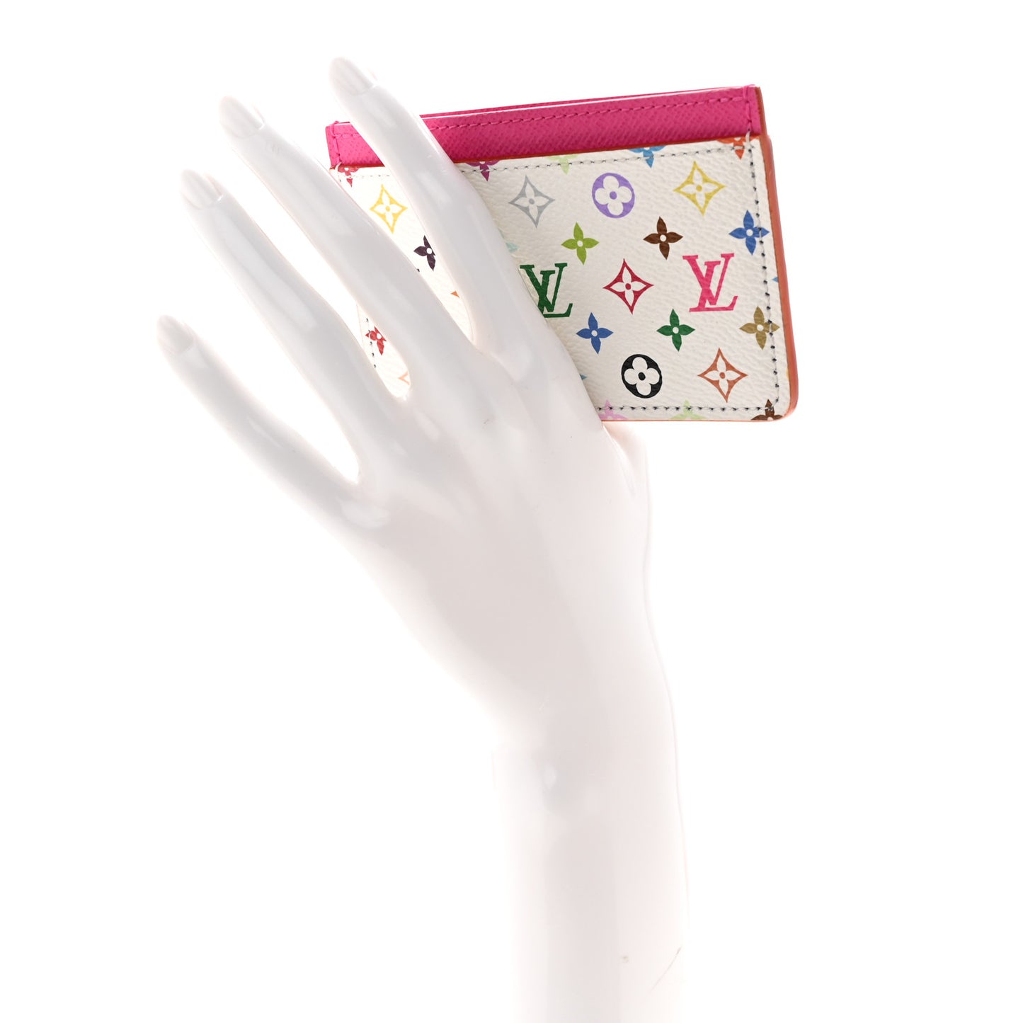 LV X TM Monogram Multicolor Card Holder Kawaii Pink