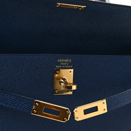 Hermes Epsom Kelly Sellier 25 Bleu Navy 6 of 11