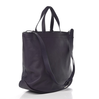 Delvaux Grained Calfskin Le Pin Tote Indigo 4 of 11