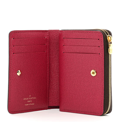 Louis Vuitton Monogram Lou Zippy Compact Wallet Red 6 of 8