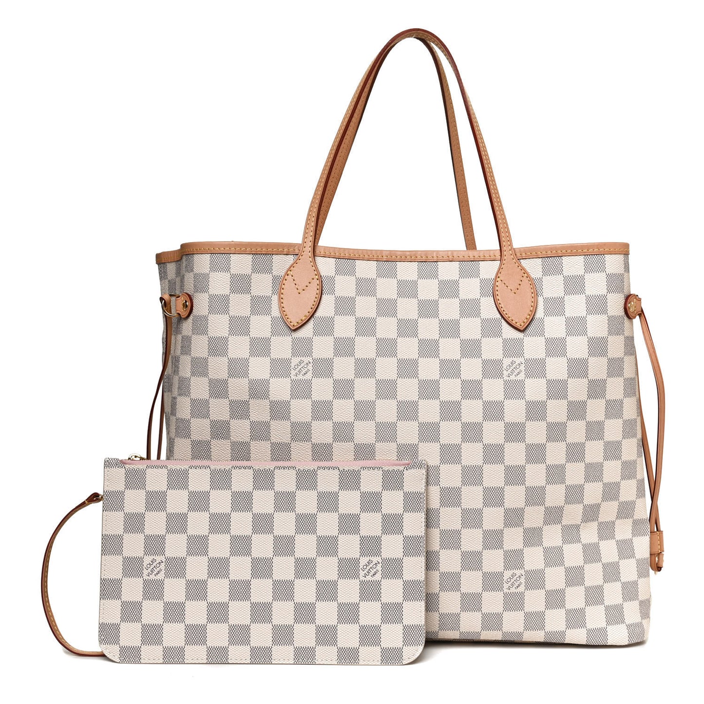 Damier Azur Neo Neverfull GM Rose Ballerine