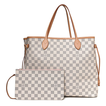 Louis Vuitton Damier Azur Neo Neverfull GM Rose Ballerine 1 of 14