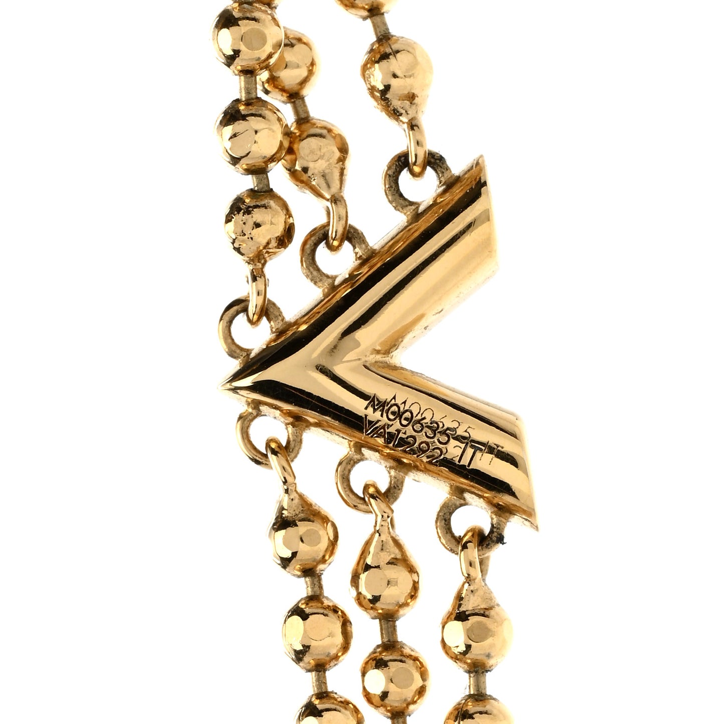 Metal Essential V Skin Necklace Gold