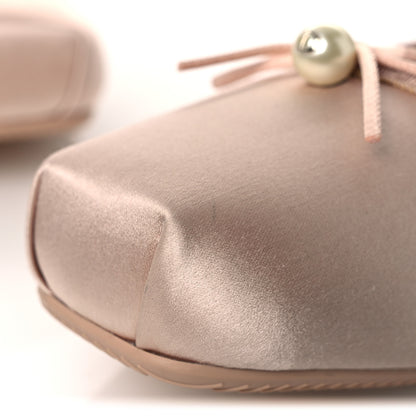 Christian Dior Satin Grosgrain D-Joy Ballet Flats 40 Beige Rose 11 of 12